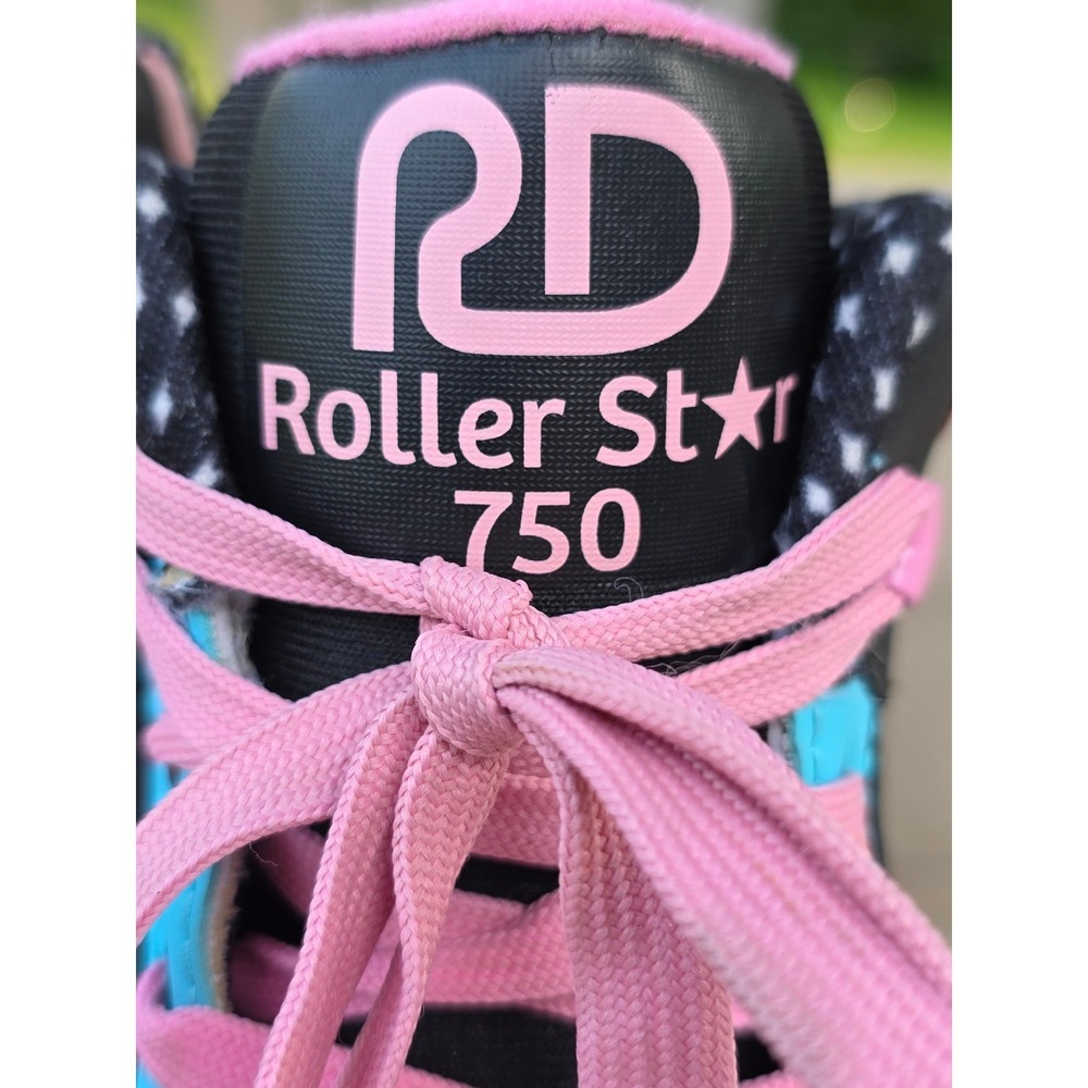 Roller Derby Roller Star 750 Roller Skates Blue Black Pink Womens Size 8 - Picture 3 of 10